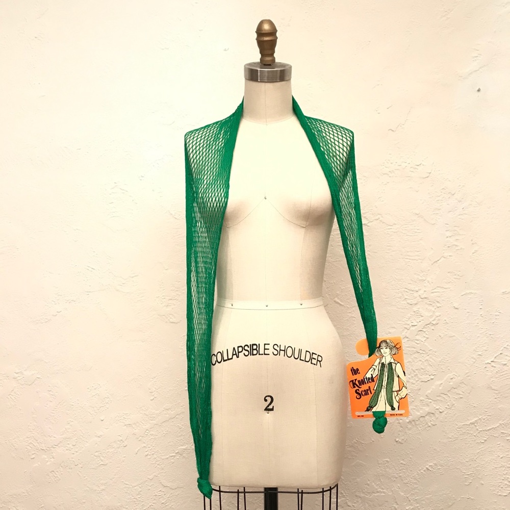 The Versatile Fishnet Scarf 1970s NWT